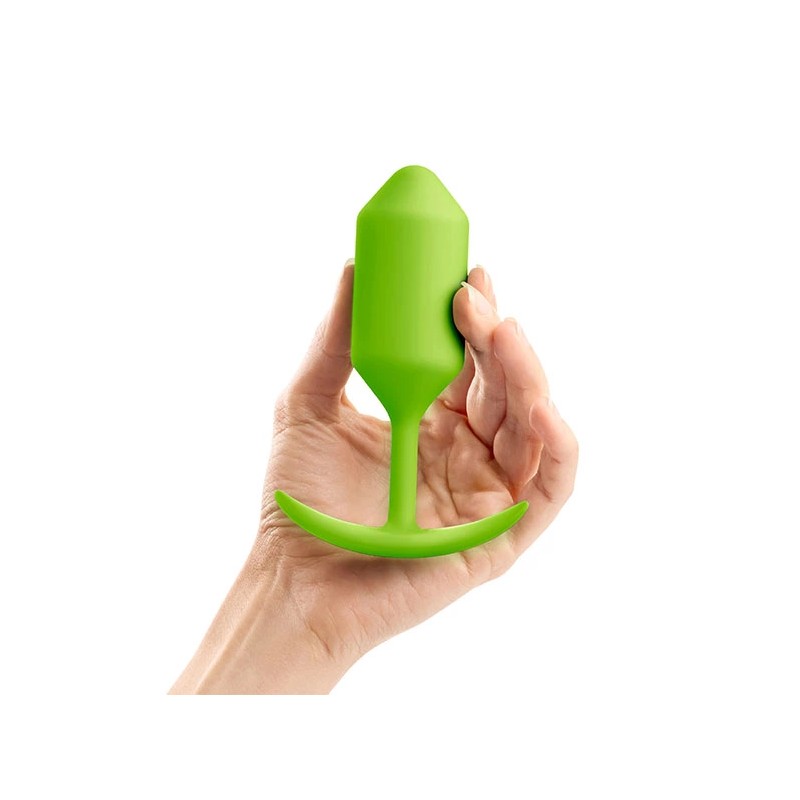 Plug analny - B-Vibe Snug Plug 3 Lime